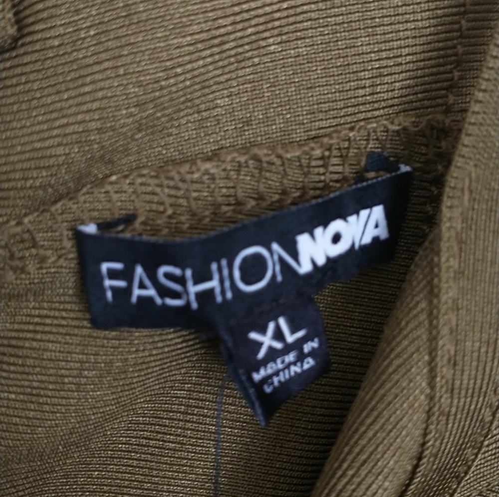 BRAND NEW never worn still w/ tags Olive Green bodycon dress - Picture 5 of 7